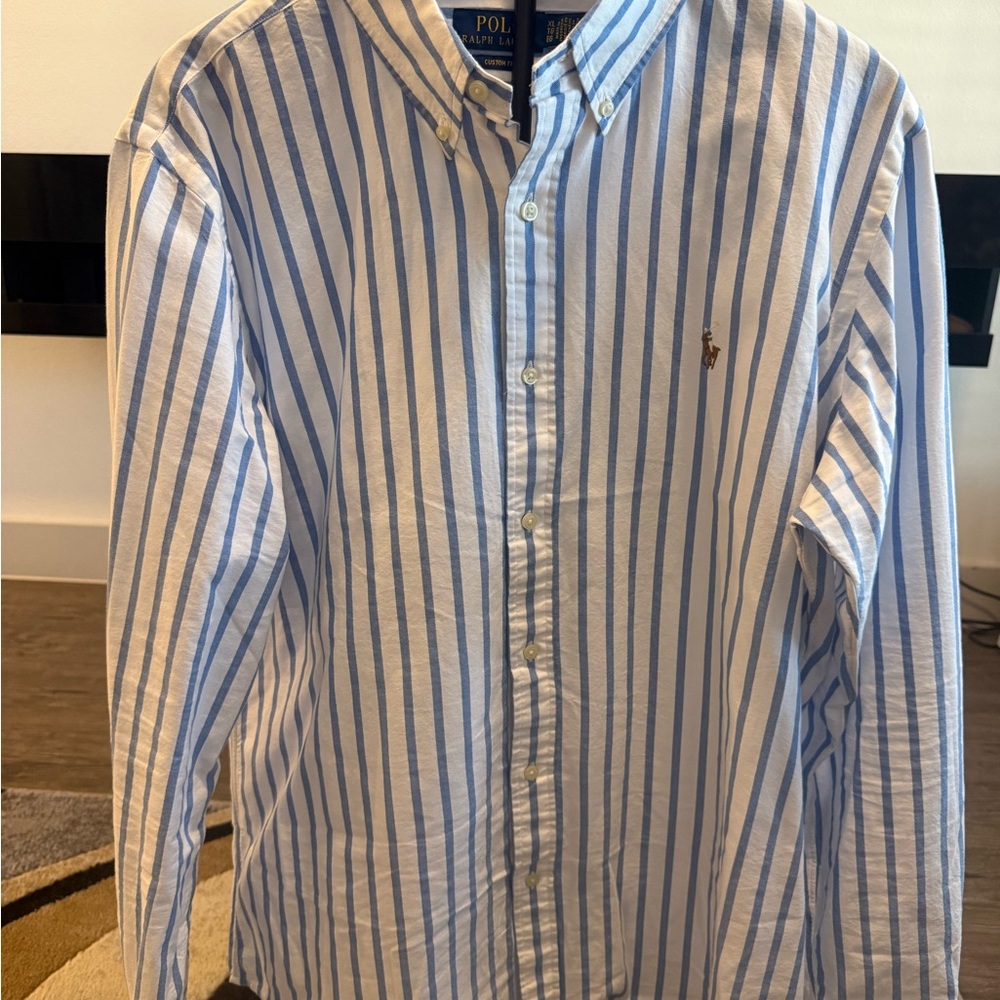 Polo by Ralph Lauren Blue Striped Men's Shirt